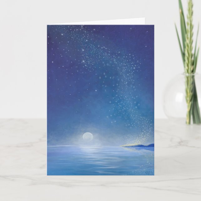 Blank Art Grußkarte, Originalkunst Karte (Vorderseite)