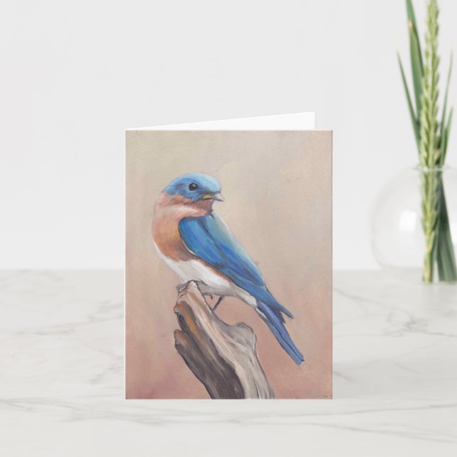 Blank-Art-Note-Karte "Bluebird" Karte (Vorderseite)