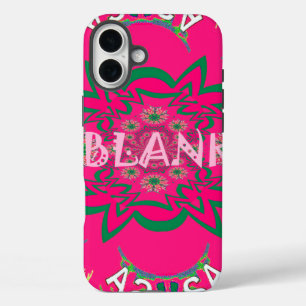 Blank Baby Vivid Pink Lila Shade Monogram iPhone 16 Plus Hülle