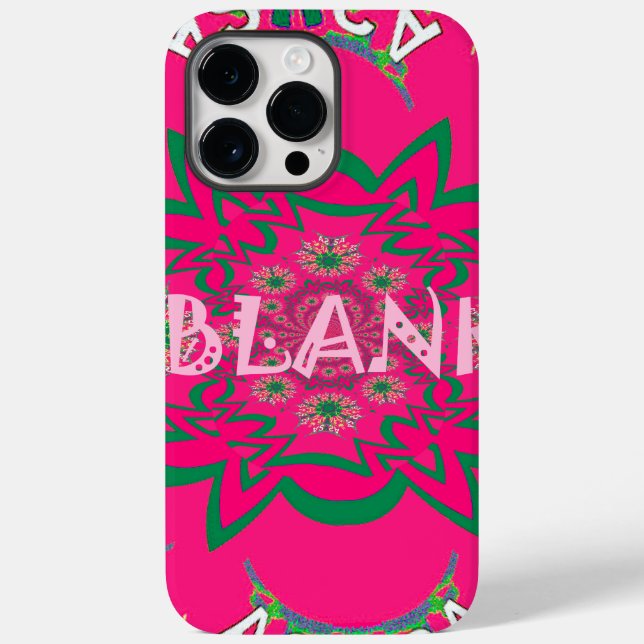 Blank Baby Vivid Pink Lila Shade Monogram Case-Mate iPhone Hülle (Rückseite)