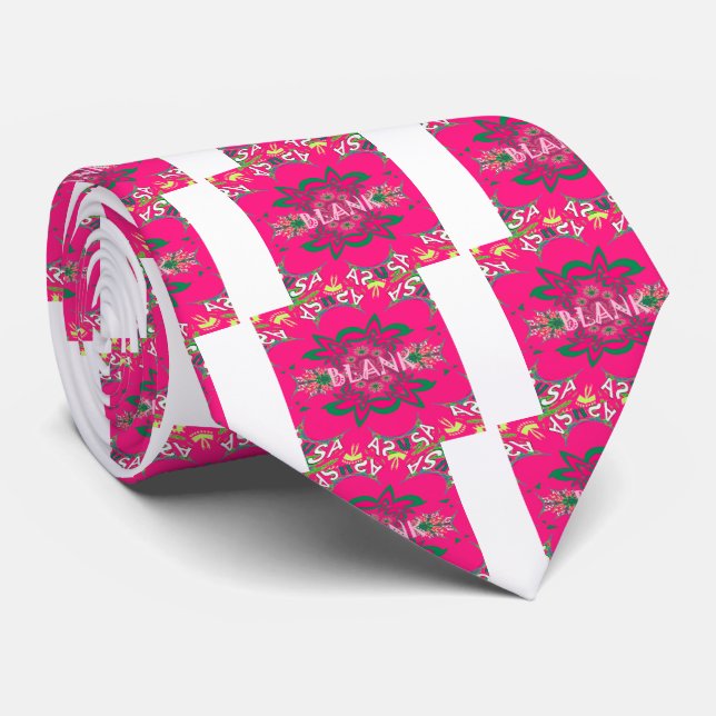 Blank Baby Vivid Pink Lila Shade Monogram Krawatte (Gerollt)