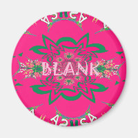 Blank Baby Vivid Pink Lila Shade Monogram