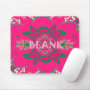 Blank Baby Vivid Pink Lila Shade Monogram Mousepad