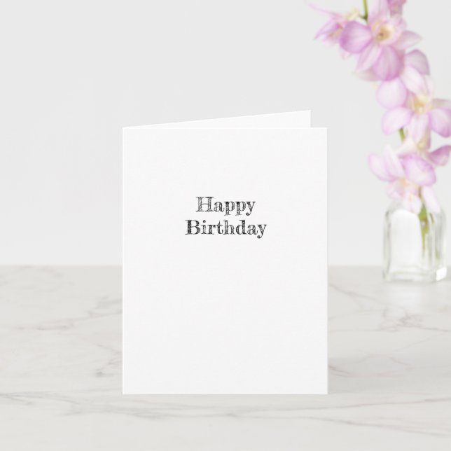 Blank Birthday Card Karte (Orchidee)