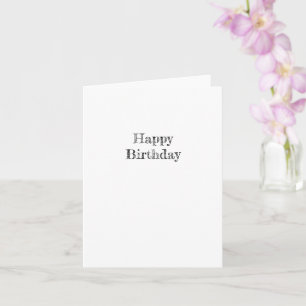 Blank Birthday Card Karte