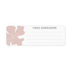 Blank Blank Template Herb floral rosa Name Linken