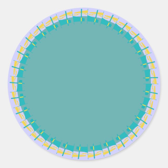 Blank-Blanko-Blanko-Etikett Runder Aufkleber (Vorderseite)