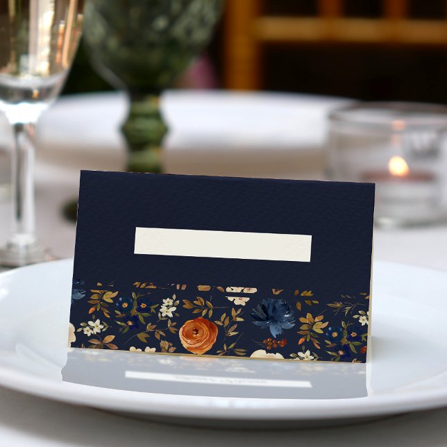 Blank Blauer Rost Bläschen Hochzeit Platzkarte (Von Creator hochgeladen)
