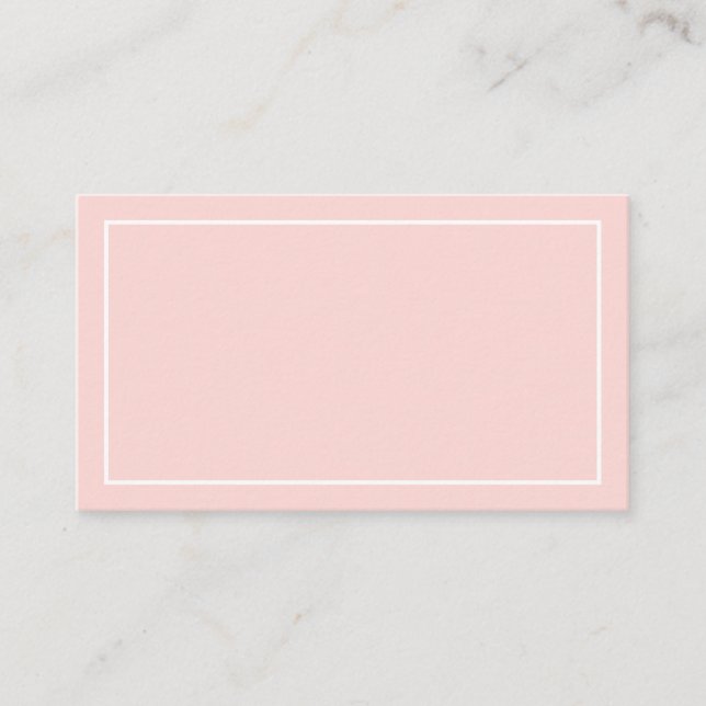 Blank Blush Pink Hochzeitsratgeber und Wünsche Hinweiskarte (Vorderseite)