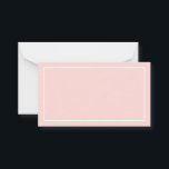 Blank Blush Pink Hochzeitsratgeber und Wünsche Hinweiskarte<br><div class="desc">Blank Blush and White Wedding Advice and Wishings Card mit weißem rechteckigem Rahmen auf rot-rosa Hintergrund. Auch perfekt wie Hochzeitskarten,  Visitenkarten und vieles mehr. Klicken Sie auf die Schaltfläche Anpassen,  um das Design durch Auswahl der gewünschten Hintergrundfarbe zu personalisieren.</div>