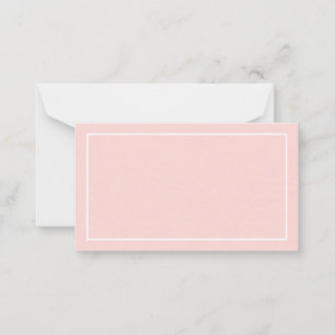 Blank Blush Pink Hochzeitsratgeber und Wünsche Hinweiskarte