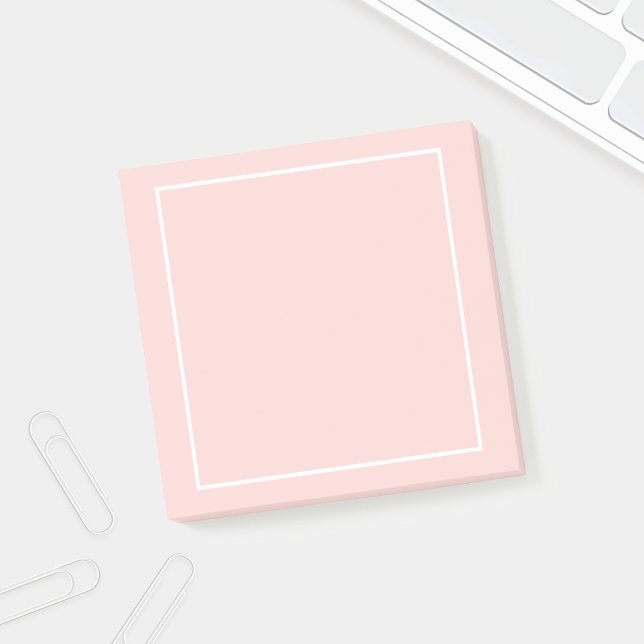 Blank Blush Pink und White Post-it Klebezettel (Von Creator hochgeladen)