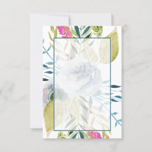 Blank Budget Blauer Blumenzwiebeln Einladung