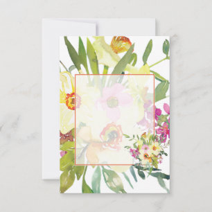 Blank Budget Daffodils Hochzeit Einladung
