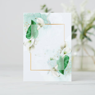 Blank Budget Elegant calla lilies ehe Einladung