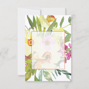 Blank Budget Elegant daffodils Hochzeit Einladung