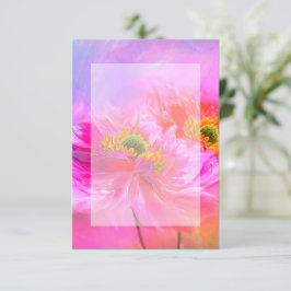 Blank Budget Rosa Blütenfest Einladung