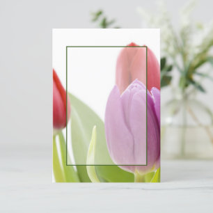 Blank Budget Tulips Hochzeit Einladung