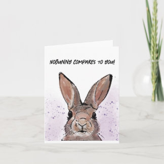 Blank Bunny Card Karte