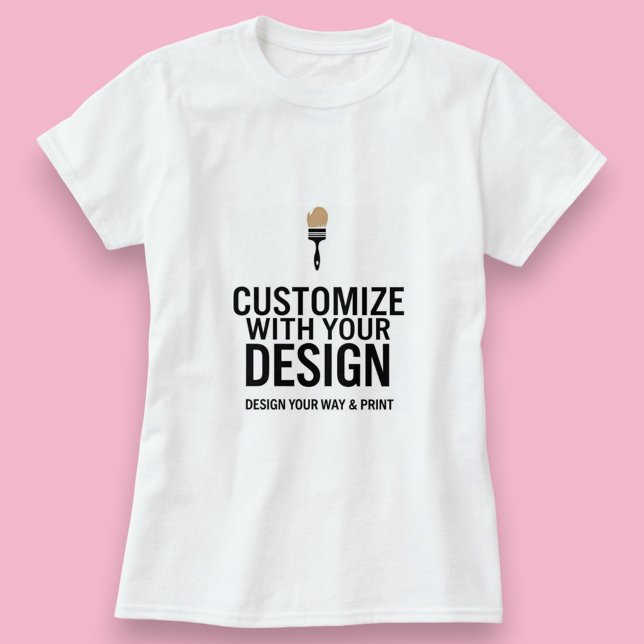 Blank Business Corporate Customizable Simple  T-Shirt (Von Creator hochgeladen)