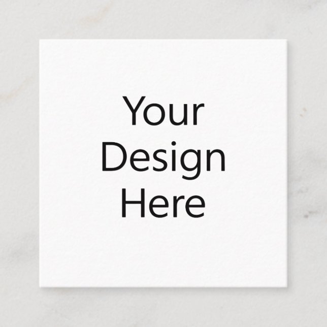 Blank-Business-Karte 2,5"x2,5" Quadratische Visitenkarte (Vorderseite)