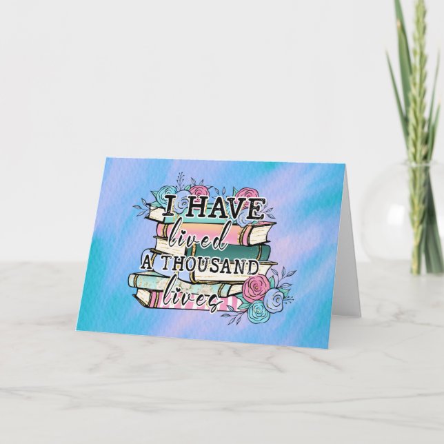 Blank Card: "1000 Lives" buchen Karte (Vorderseite)
