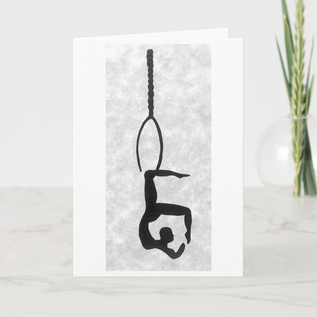 Blank Card: Aerial Hoop Artist Karte (Vorderseite)