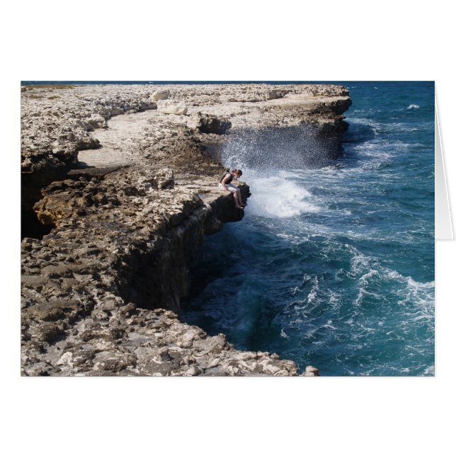 Blank Card mit Bild der Teufelsbrücke in Antigua (Vorderseite (Horizontal))