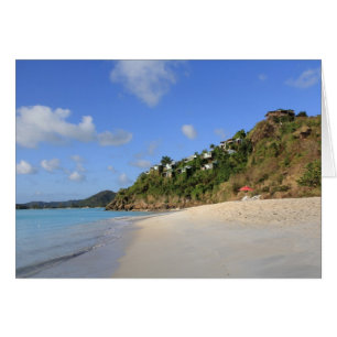 Blank Card mit Bild von Strand in Antigua