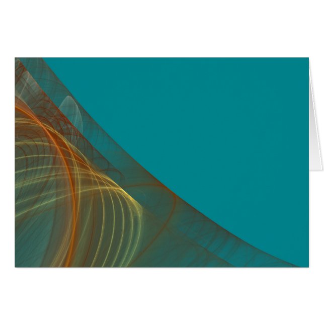Blank Card mit Fraktal Art Border (Vorderseite (Horizontal))