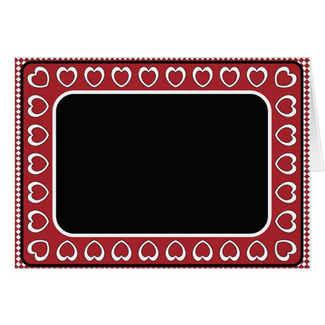 Blank Card mit Hintergrund für das rote und schwar (Vorderseite (Horizontal))