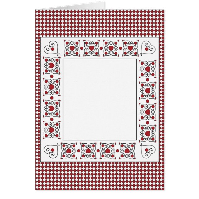 Blank Card mit Hintergrund für das rote und schwar (Vorne)