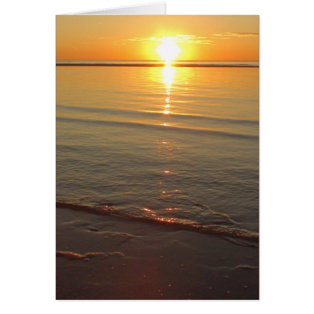 Blank Card mit schönem Ozean Sunset (Vorne)