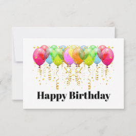 Blank Card oder Happy Birthday Einladung