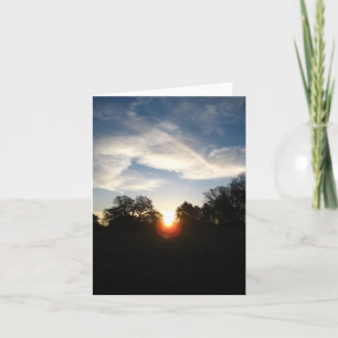 Blank Card, Sonnenaufgang Dankeskarte
