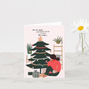Blank Christmas Card Afroamerikaner Karte