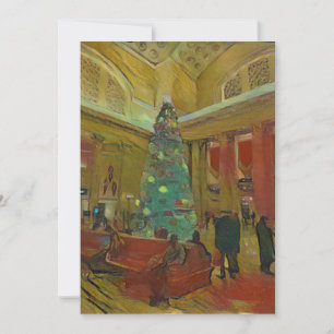 Blank Christmas Tree Card Einladung
