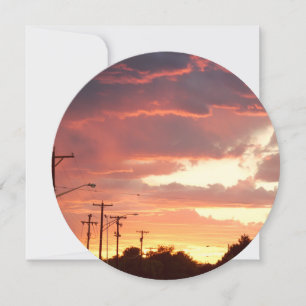 Blank-City-Sonnenuntergang Einladung