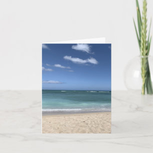 Blank Coasta Beach Note Card Karte