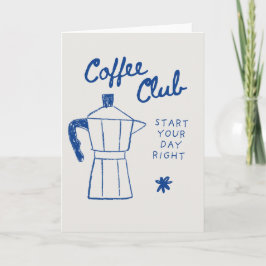 Blank coffee themed card karte
