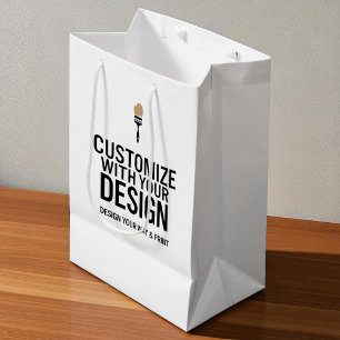 Blank Company Gebrandet Benutzerdefiniert Personal Mittlere Geschenktüte