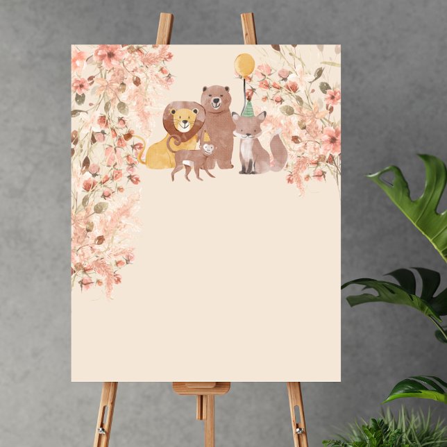 Blank Create your own Boho Safari Pampas Grass Poster (Von Creator hochgeladen)