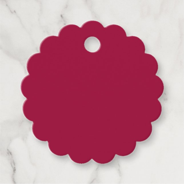 Blank Create your own - Cherry Red Geschenkanhänger (Vorderseite)