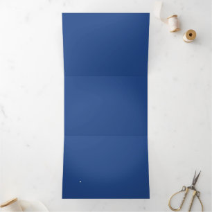 Blank Create your own - Deep Blue Dreifach Gefaltete Einladung