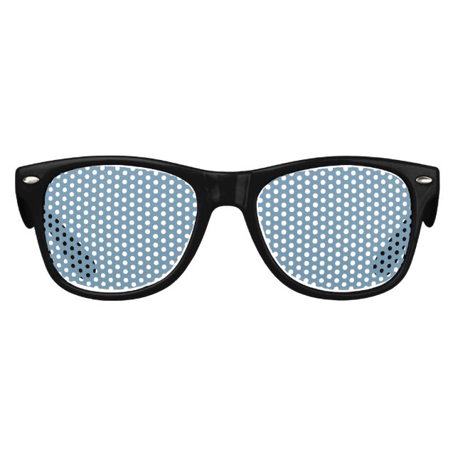 Blank Create your own - Grau Blue Partybrille (Vorderseite)