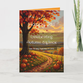 Blank Custom Fall Equinox Faltenkarte Karte