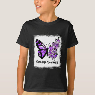 Blank Daisy Butterfly Lila Ribbon Überdosis Aw T-Shirt