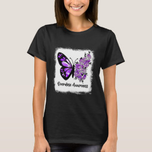 Blank Daisy Butterfly Lila Ribbon Überdosis Aw T-Shirt