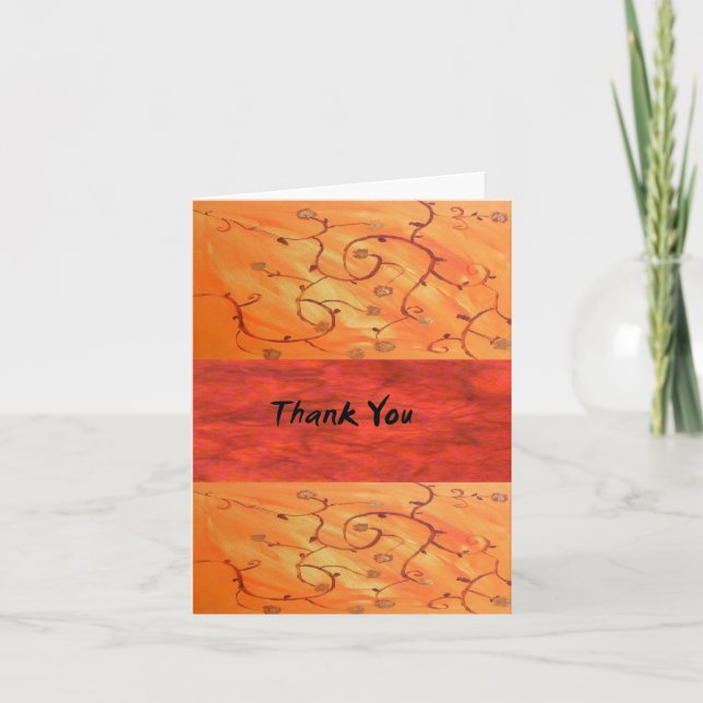 Blank Dankeschön Note Card Dankeskarte (Vorderseite)
