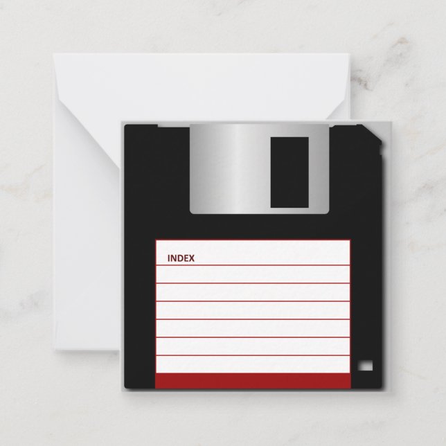 Blank-Diskette Mitteilungskarte (Vorderseite)